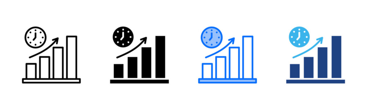 Productivity Outcome icon set multiple style collection