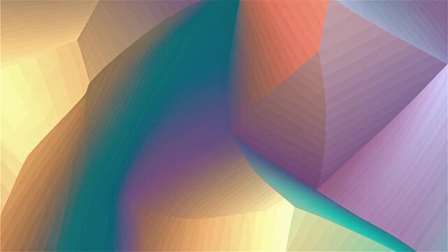 Abstract 3D Motion Background with Vibrant Colors and Geometric Shapes