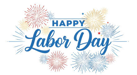 Happy labor day celebration honoring workers' contributions