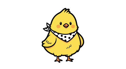 Cartoon chick character illustration