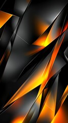 Vibrant abstract background striking black and orange fusion for dynamic visuals.