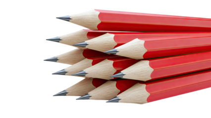 Stack of Red Pencils