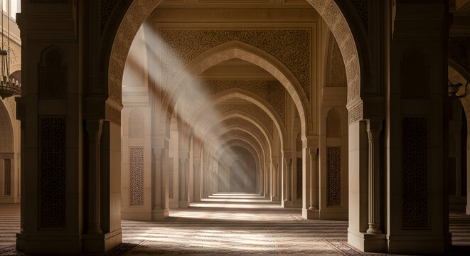 arches of the cathedral of st john the baptist church