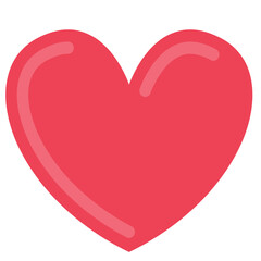 Glossy Red Heart