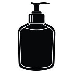 soap bottle vector icon on white background