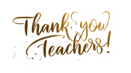 Thanking teachers for their hard work, AI, PNG