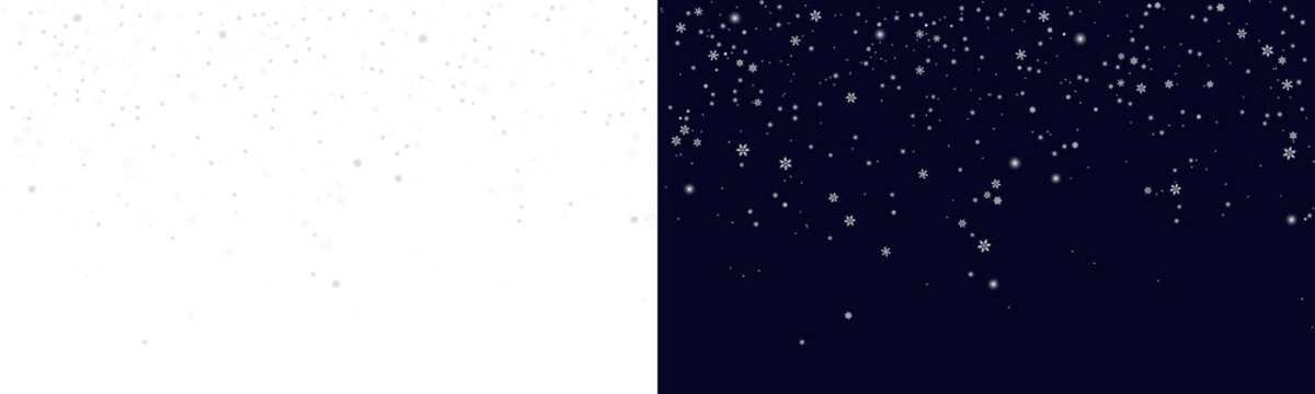 Heavy white flakes falling snowflakes background for dramatic winter blizzard photo effects