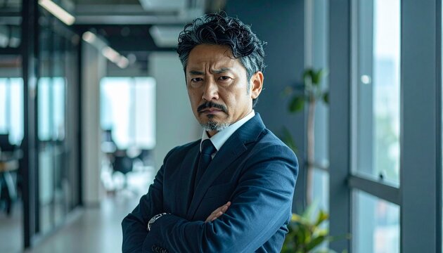 怒っている男性役員