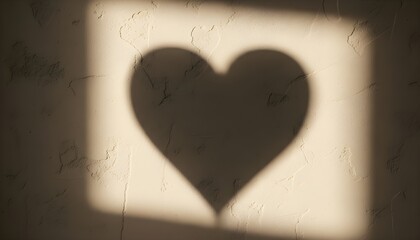 Heart Shadow on Wall.