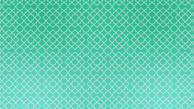 Islamic Geometric Pattern Teal Gradient Background