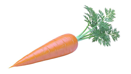 Orange Carrot with Green Tops