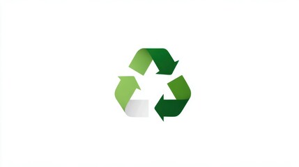 Obraz premium Recycling Symbol in Eco-Friendly : A symbol of sustainability and environmental stewardship, the universal recycling symbol, a visual testament to circular economy principles.