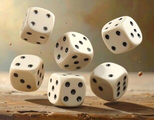 Rolling Dice - A Game of Chance and Strategy.