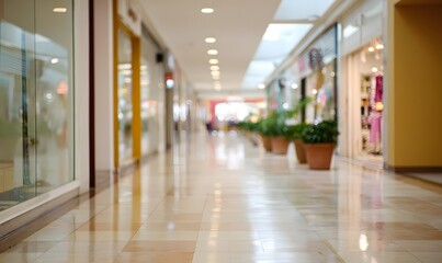 shopping mall interior corridor, ordinary contemporary mall not marketplace