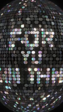 Disco Ball Reflective Text. Thank You For Watching Animation. Retro/Reflective. The phrase FOR WATCHING is made of thousands of tiny mirror-like facets like a disco ball.
