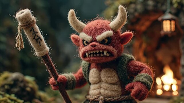 Fearsome Oni - A Stop-Motion Animation of Japanese Folklore.