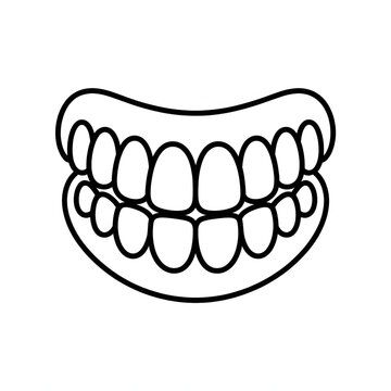 A gum shild vector style coloring page 