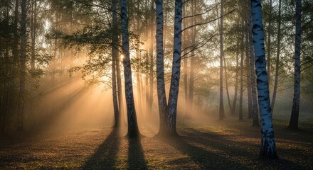 morning in the woods