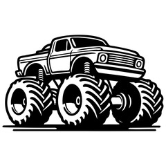Monster Truck Illustration. © shawnfighterlin