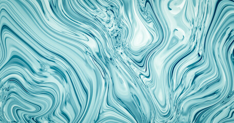 turquoise Marble ink colorful. green - blue marble pattern texture abstract background.