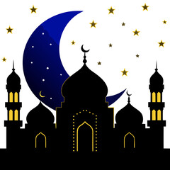 vector illustration of mosque