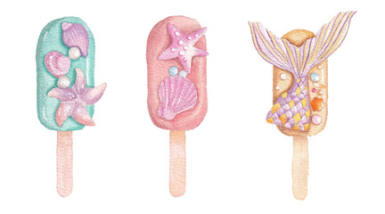 Bakery sweets pastry watercolor design