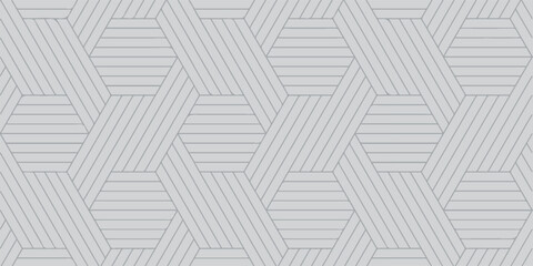 Geometric Gray Wallpaper Pattern With Interlocking Stripes And Subtle Texture For Modern Design
