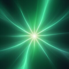 Stunning emerald burst of light radiating outward, perfect for vibrant backgrounds and modern designs, ideal for technology or environmental projects