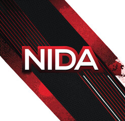 abstract--minimalist--name-nida--diagonal