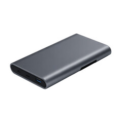 Fototapeta premium Portable power bank charger battery electronics isolated on a transparent background