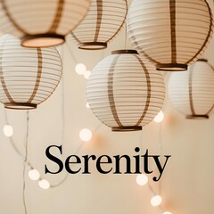 a minimalist photograph featuring delicate lightning hanging