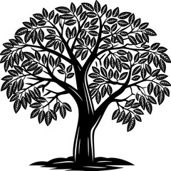Obraz premium vector tree silhouette