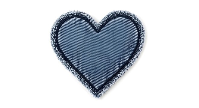 Valentine's day gift idea denim heart patch for a lovable someone on love day