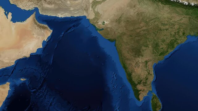 Satellite Zoom Animation From World Map To Pune Maharashtra India