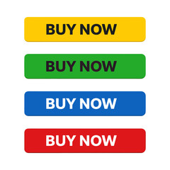 Colored buy now buttons for web e commerce