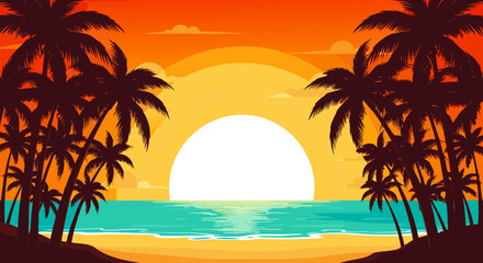 Fototapeta premium Vector illustration of a stressed male driver stuck in a severe city traffic jam during rush hour, highlighting urban commute stress