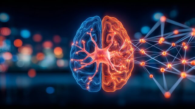 Exploring ai collaboration and human-centered interaction in brain-computer interfaces digital environment futuristic concept