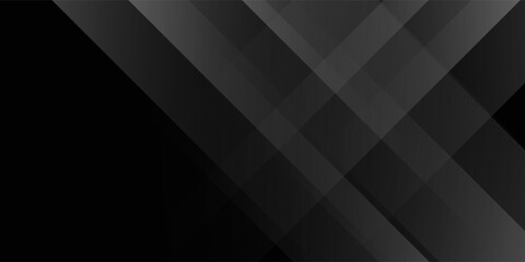Fototapeta premium Abstract black background. Elegant dark diagonal shape elements. Modern luxury grey gradient graphic design. modern design