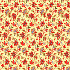 seamless pattern with flowers