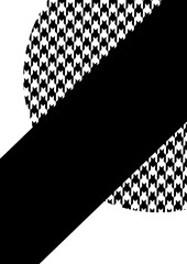 和モダンな千鳥格子柄をあしらった抽象的なバナー背景・スタイリッシュなモノトーンの幾何学模様と幾何図形