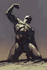 Generated artistic conceptual illustration with the theme of resiliency.