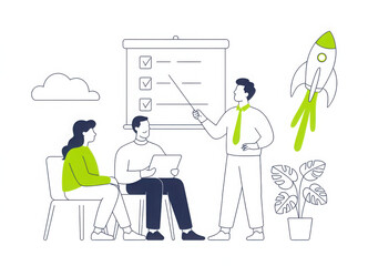 Startup accelerator abstract concept vector illustration. 
