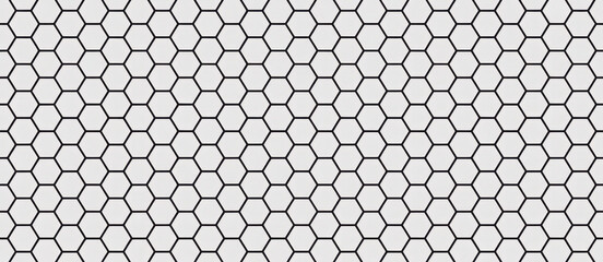 Naklejka premium Seamless honeycomb grid background, hexagonal abstract repeating pattern texture - stock vector 