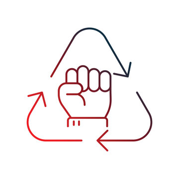 Resurgence  icon with white background vector stock illustration