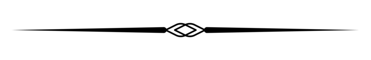 Vintage decorative line. text divider. Line border. Line separator, Border, Vintage divider, Underline element. Vector illustration