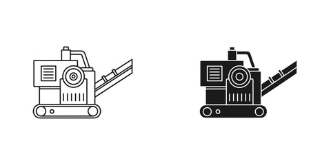 Industrial Construction Equipment, Excavator, Heavy Machinery © ICON  WAREHOUSE