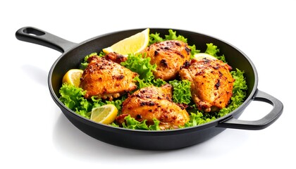 Delicious Chicken Tikka in Cast Iron Skillet.