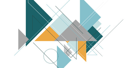 Abstract Geometric Shapes Background with Modern Minimal Design