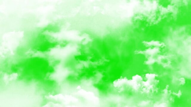  Cloud Green Screen stock video, Moving white clouds green screen stock video. Animated cloud movement on chroma key green screen background, White fluffy clouds on a green screen. clouds with 4K