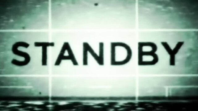 Retro TV Screen with Standby Message.